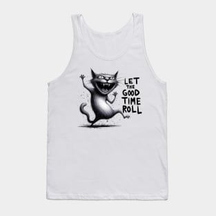 Black Cat Let The Good Times Roll Tank Top